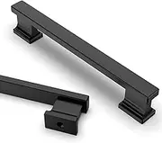 Asidrama 15 Pack 5 Inch(128mm) Matte Black Kitchen Cabinet Handles, Cabinet Pulls Kitchen Cabinet Hardware for Cupboard Drawer Pulls
