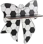 Vaguelly Bow Shaped Floating Shelf Brackets Elegant Wooden Bow Bookshelf for Office Nursery and Home Decor Space Efficient Wall Mounted Corner Storage Rack Unique Design for Cozy Ambiance