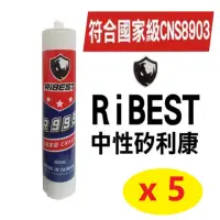 在飛比找momo購物網優惠-R999 中性矽利康 300ml 5入(適用 玻璃、鋁材、磚