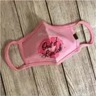 "OUT OF LIPSTICK" Cloth Reusable Washable Face Mask - Pink