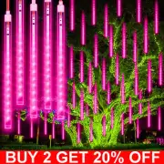 LED Meteor Shower Rain Drop String Lights Xmas Falling Star Tree Decor Outdoor