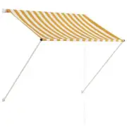 Outdoor Patio Awning Retractable Blinds Canopy Sunshade 150x150cm