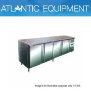 FPA1500TN Two Door Marble Top Bench Fridge 413L