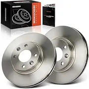 Frankberg 2 x Brake Discs Front Axle Compatible with Fortwo Coupe 453 Electric 2014-2023 Clio IV BH 0.9L-1.5L 2012-2023 Twingo III BCA BCM 0.9L 1.0L 2014-2023 Replace# 402063149R