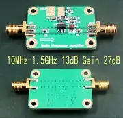 10MHz-1.5GHz 13dB Gain 27dBmLNA Broadband RF power Amplifier Module HF VHF UHF