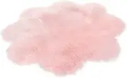 Plush Round Rug for Living Room Blossom Shaped Floor Mat 60cm Home Decor Soft Carpet Easy to Clean