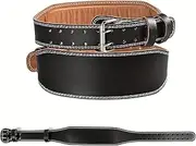 Fitn Weightlifting Belt Adjustable Powerlifting Squats Deadlifts Weight Lifting Training Workout Back Waist Support Belt Black XL