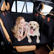 SUV Waterproof Pet Car Seat Cover Dog Car Back Seat Protector Extender Hard Bottom