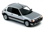 Norev 1/43 Peugeot 205 GTi 1.9 Diecast Model Car 1990 Silver