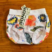 Bonds Baby Babytails Baby Tails Underwear Pants Floral Purple Pink Sz 00 BNWT