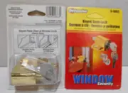 X2 Defender Security U 9863 Heavy Duty Wood Window Keyed Brass Plated Sash Locks