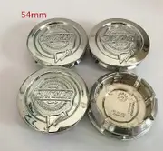 4pcs 54mm 64mm Chrysler 300c Car Emblem Wheel Center Hub Caps Badge Covers Wheel Sticker Car Styling Accessories 54mm silver cap
