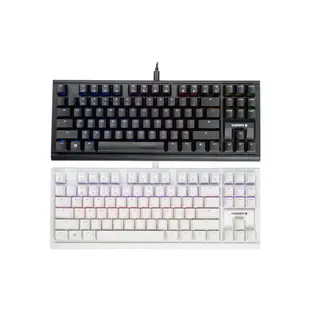 Cherry MX 1.1 RGB TKL 雪白極光 紅軸 黑曜極光 茶軸 黑色 白色 機械式鍵盤 電競鍵盤 易飛電腦