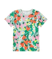 [Stella McCartney Kids] Stella McCartney Kids Printed cotton jersey T-shirt Y 4 green