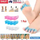 Pair Toe Bunion Gel Separator Straightener Silicone Corrector Relief Pain Spacer