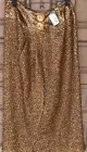 RARE VINTAGE YVES SAINT LAURENT Rive Gauche Sz 40/10 Gorgeous Bronze/gold Skirt