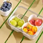 Divided Serving Tray with Lid Food Storage Container Compartment Box