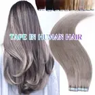 CLEARANCE Tape In Remy Skin Weft Real Human Hair Extensions Straight 200G THICK