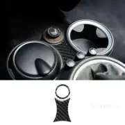 2pcs Carbon Fiber Cigarette Lighter Sticker Trim For Mini Cooper (for: Mini)