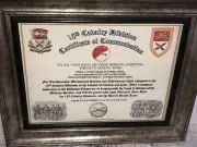 15TH CAVALRY DIVISION - WWI / COMMEMORATIVE - CERTIFICATE OF COMMENDATION