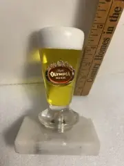RARE OLYMPIA LIGHT BEER MINI ACRYLIC PILSNER draft beer tap handle. WASHINGTON.