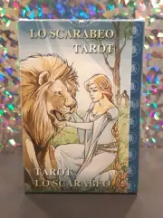 LO SCARABEO TAROT Deluxe Edition ~ Mark McElroy 78-Card Deck w/ Velvet Bag NEW!
