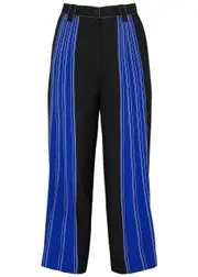 Lovebirds Pintucked Twill Trousers - Black - S (UK10-12) S (UK10-12)