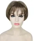 Gloria - Srraight Kanekalon Synthetic Fiber Full Wig, 2.25-7 in, Ash Light Brown