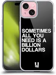Head Case Designs All You Need Sassy Quotes Gel Case [Military Grade Protection] Compatible with Apple iPhone 15 and Compatible with MagSafe