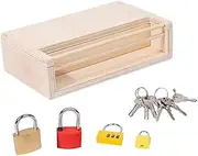 jojofuny 1Set for Educational Keys and Locks Learning for Enhancing Creativity and Hand Eye Coordination Safe and Construction