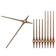 Clock Hands Kit, 5 Set Wooden Mechanism Clock Hand Parts for 14 Inch Clock, H1