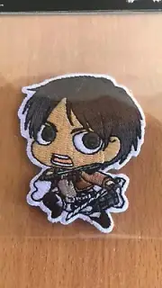 Attack on Titan: SD Eren Iron on Patch GE44791 * NEW SEALED *