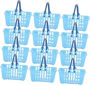 12Pcs Mini Shopping Basket Lightweight Play House Baskets for Miniature Shopping Holders for Creative Role Play Storage for Easter Eggs