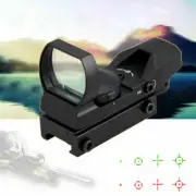 20mm Rail 4 Reticle Tactical Holographic Red/ Green Dot Sight Reflex Rifle Scope