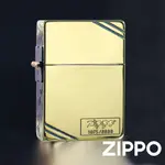 ZIPPO 1935復刻斜角藤蔓花紋(燻黑金)防風打火機 日本設計 官方正版 現貨限量 送禮 終身保固ZA-3-167A