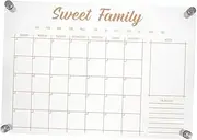 Generic Transparent Writing Board Blank Memo Whiteboard Wall Calendar Weekly Color Note Board Weekly Planning Boards Shopping List Clear Erasable Board Student Wall Sticker Desktop Acrylic