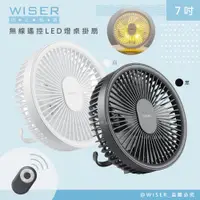 在飛比找PChome24h購物優惠-【WISER精選】充插兩用7吋USB風扇壁DC扇掛扇循環扇(