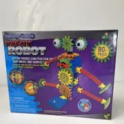 Techno Gears Wacky Robot Construction Set STEM Product 80 Pieces NEW SEALED