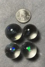 4 Opal Marble Set Millie Glass Borosilicate Hider Marbles Marble Hunts