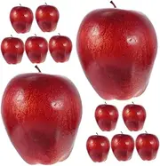 GLSTOY Realistic Artificial Apples Models 12pcs Fruit Model Props Market Decor Ideas