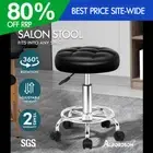 ALFORDSON Salon Stool Round Swivel Barber Hair Dress Chair Gas Lift Riley Black