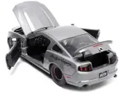Jada 34039 2010 Ford Mustang GT Gray Metallic with Flames Ford Motor Co 1/24