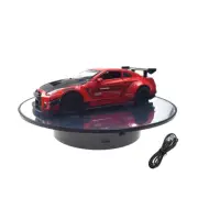 Black Car Model Display Stand Motorized Rotary Turntable 360 Degree Rotation