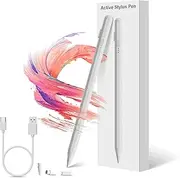 Stylus Pen for iPad, Apple Pencil with Fast Charging, Palm Rejection, Tilt Sensitivity, Active Touch Screen for 2018-2024 iPad Pro 12.9"/11", iPad 10/9/8/7/6, Air 5/4/3, Mini 6/5