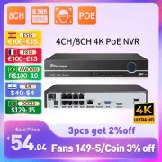 4K 8CH PoE NVR 2MP 3MP 5MP Network Hard Disk Video Recorder Home Security
