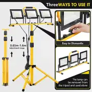21000Lumen LED Outdoor Work Light W/Stand Spotlight Flood Lights IP66 Waterproof