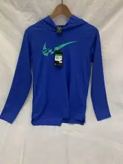 Nike boys Blue XL long sleeve hoody pull over shirt, light sweater