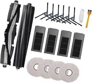 [MEXWLOP] 18pcs Accessories, for Ecovacs Deebot X2 X2 Omni X2 Pro DEX86 Vacuum Cleaner Replacement Parts, 2 Main Brush, 4 Hepa Filters, 6 Side Brush, 4 Mop Cloths, 2 Cleaning Brush Vacuum cleaner Replac