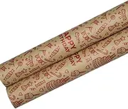 Wrapping Paper Kraft Paper 27.5in DIY Handmade Birthday Christmas Valentine's Day Gift Wrapping Book Cover Paper Gift (Color : H)