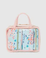Print 3 Piece Clear Cosmetic Case